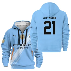 Fans Gift Sport Hoodie Half Zipper For Fan Football HVN1102RAN070125HODZ