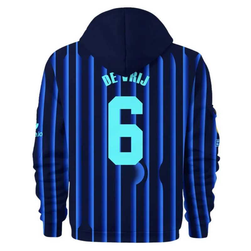 Fans Gift Sport Hoodie Half Zipper For Fan Football HVN1104SV070225HODZ - Image 3