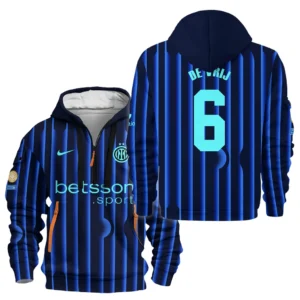 Fans Gift Sport Hoodie Half Zipper For Fan Football HVN1104SV070225HODZ
