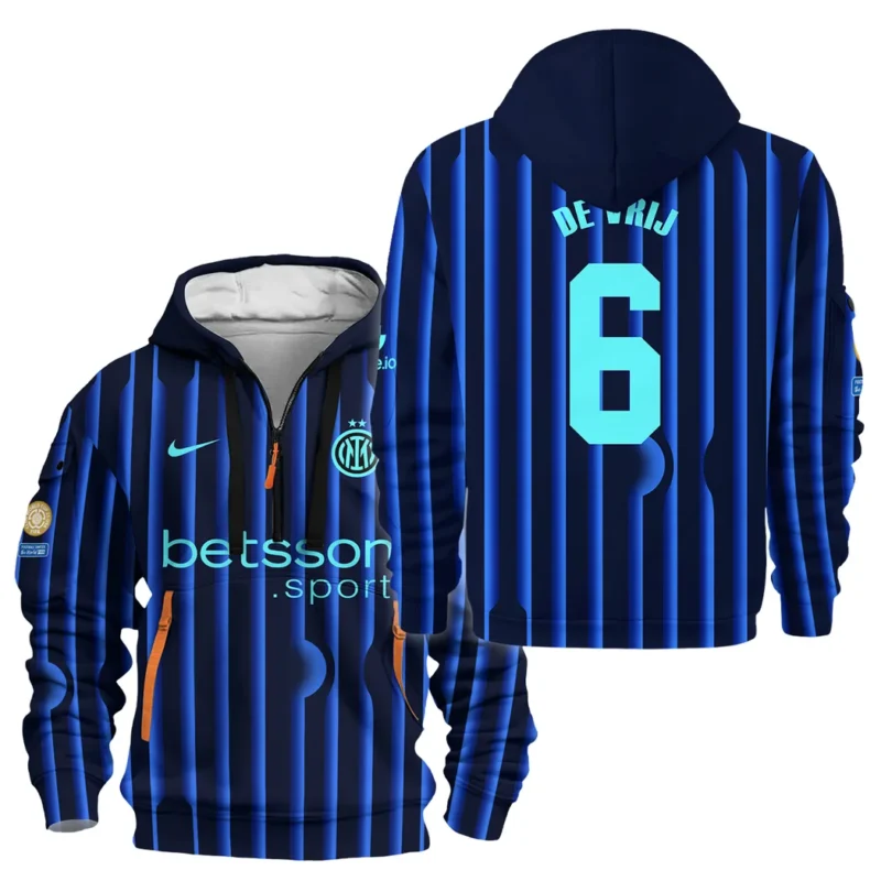 Fans Gift Sport Hoodie Half Zipper For Fan Football HVN1104SV070225HODZ
