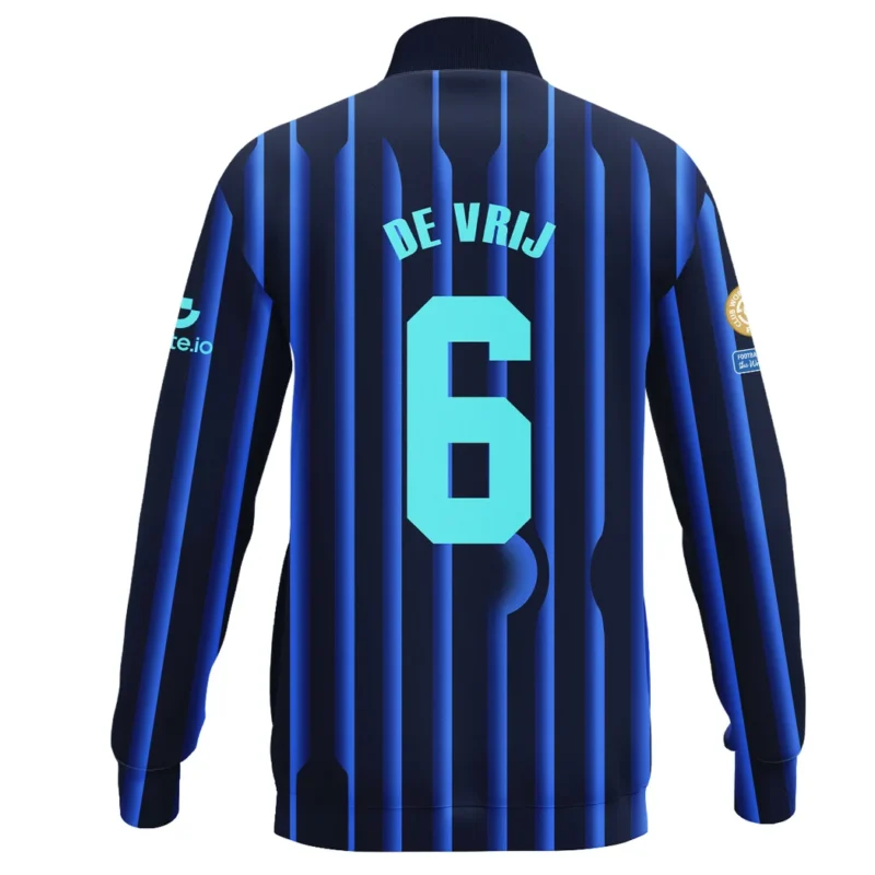 Fans Gift Sport Stand Collar Jacket  For Fan Football HVN1104SV070225SCJ - Image 3