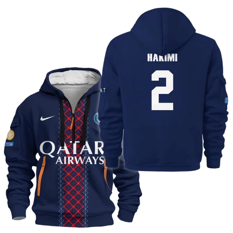 Fans Gift Sport Hoodie Half Zipper For Fan Football HVN1105AH070225HODZ