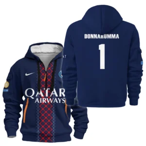 Fans Gift Sport Hoodie Half Zipper For Fan Football HVN1105GD070225HODZ