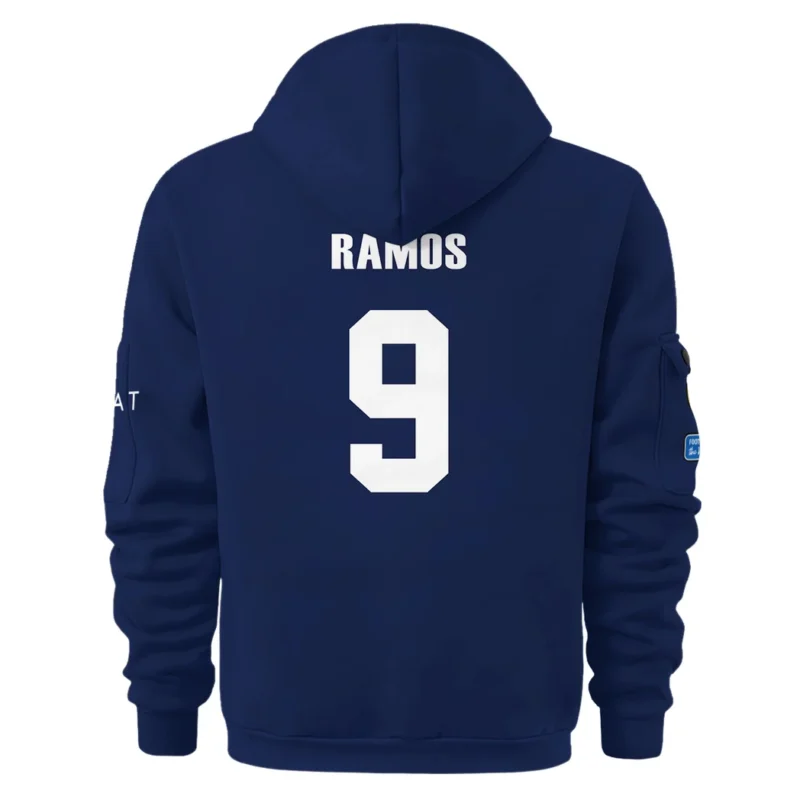 Fans Gift Sport Hoodie Half Zipper For Fan Football HVN1105GR070225HODZ - Image 3