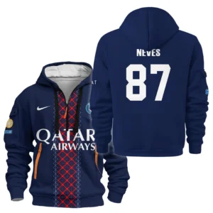Fans Gift Sport Hoodie Half Zipper For Fan Football HVN1105JN070225HODZ