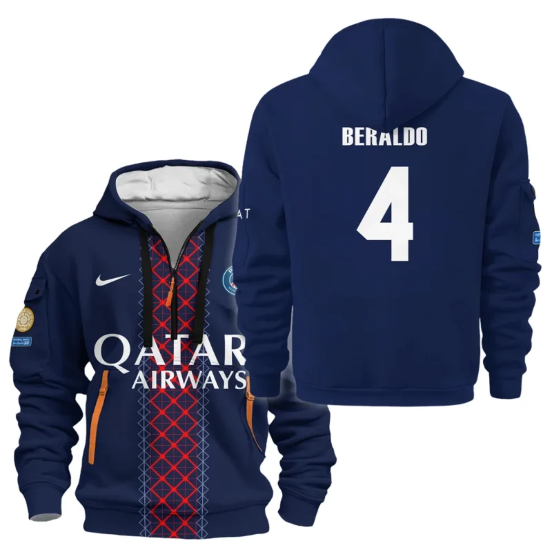 Fans Gift Sport Hoodie Half Zipper For Fan Football HVN1105LB070225HODZ