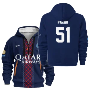 Fans Gift Sport Hoodie Half Zipper For Fan Football HVN1105WP070225HODZ