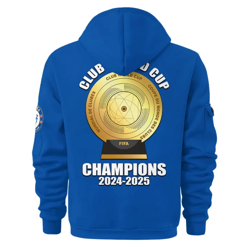 Football Hoodie Half Zipper Club World Cup 2025 Champions For Fan Football HVN11251125071425HODZ - Image 3