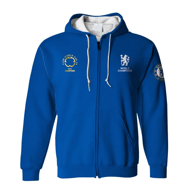 Football Zipper Hoodie Club World Cup 2025 Champions For Fan Football HVN11251125071425ZHD - Image 2