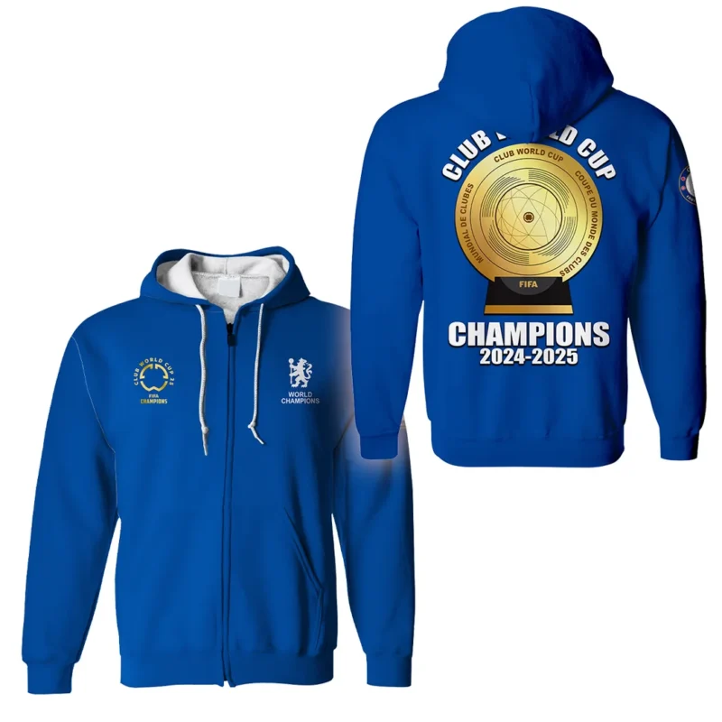 Football Zipper Hoodie Club World Cup 2025 Champions For Fan Football HVN11251125071425ZHD