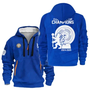 Football Hoodie Half Zipper Club World Cup 2025 Champions For Fan Football HVN11261126071425HODZ