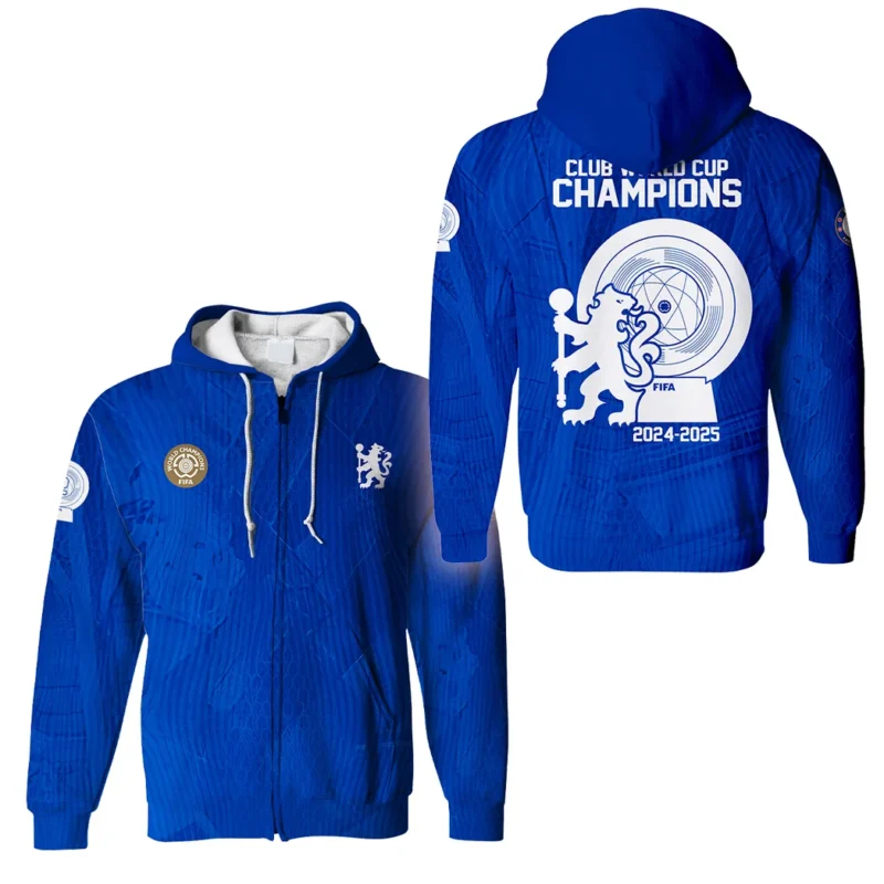 Football Zipper Hoodie Club World Cup 2025 Champions For Fan Football HVN11261126071425ZHD