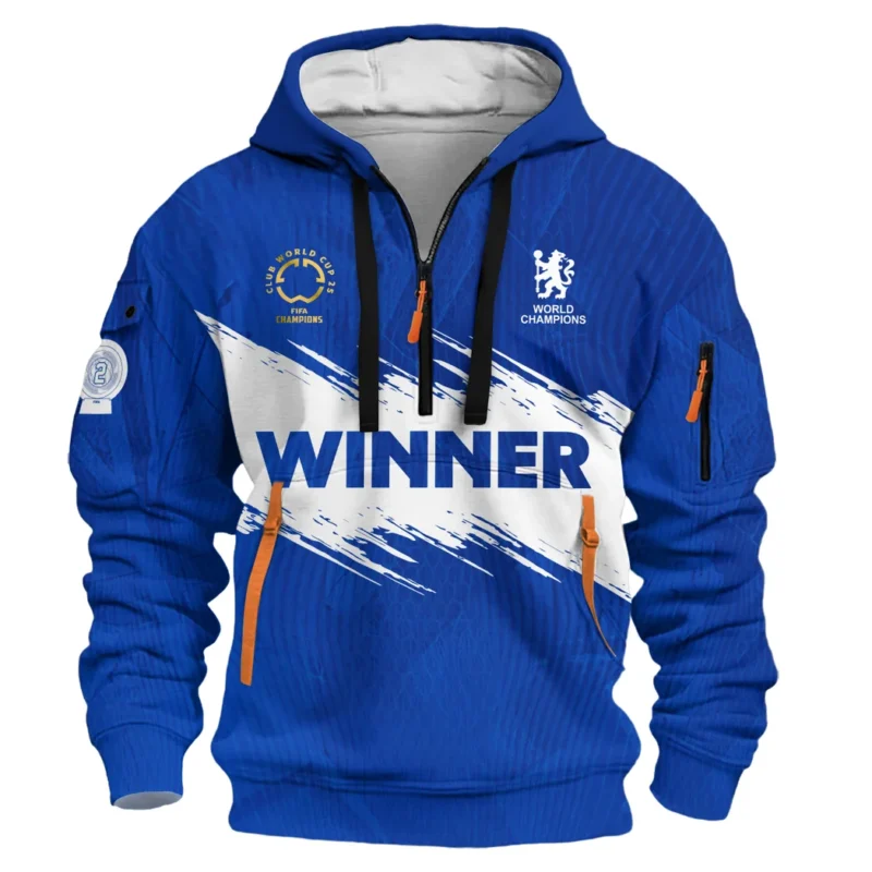 Football Hoodie Half Zipper Club World Cup 2025 Champions For Fan Football HVN11271127071425HODZ - Image 2