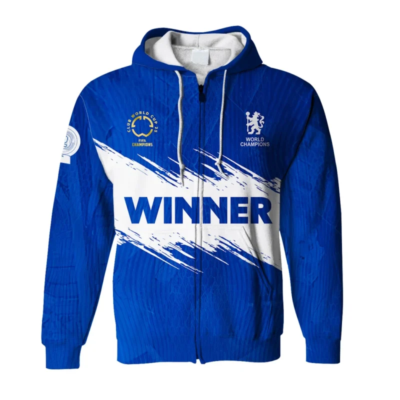 Football Zipper Hoodie Club World Cup 2025 Champions For Fan Football HVN11271127071425ZHD - Image 2