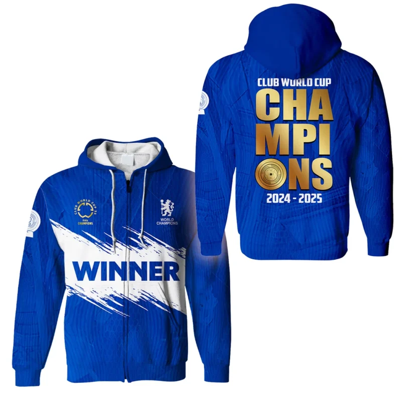 Football Zipper Hoodie Club World Cup 2025 Champions For Fan Football HVN11271127071425ZHD
