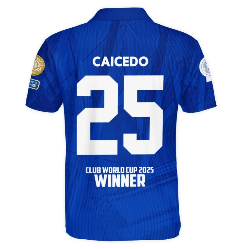 Ecuadorian Footballer Sport Polo Shirt  Club World Cup 2025 Champions For Fan Ecuadorian Footballer HVN1129MC071425POS - Image 3