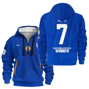 Sport Hoodie Half Zipper Club World Cup 2025 Champions For Fan Football HVN1129PN071425HODZ