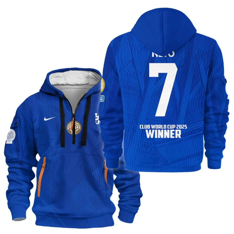 Sport Hoodie Half Zipper Club World Cup 2025 Champions For Fan Football HVN1129PN071425HODZ