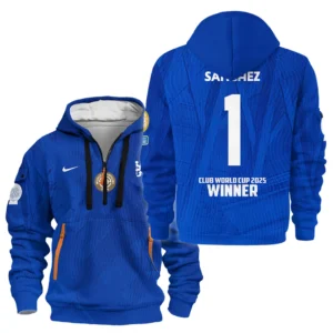 Sport Hoodie Half Zipper Club World Cup 2025 Champions For Fan Football HVN1129RS071425HODZ