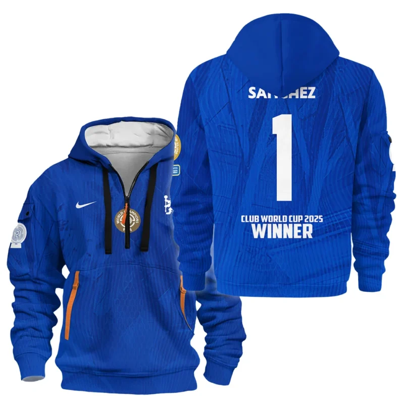 Sport Hoodie Half Zipper Club World Cup 2025 Champions For Fan Football HVN1129RS071425HODZ