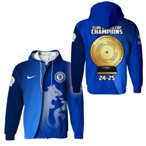 Football Zipper Hoodie Club World Cup 2025 Champions For Fan Football HVN11321132071425ZHD