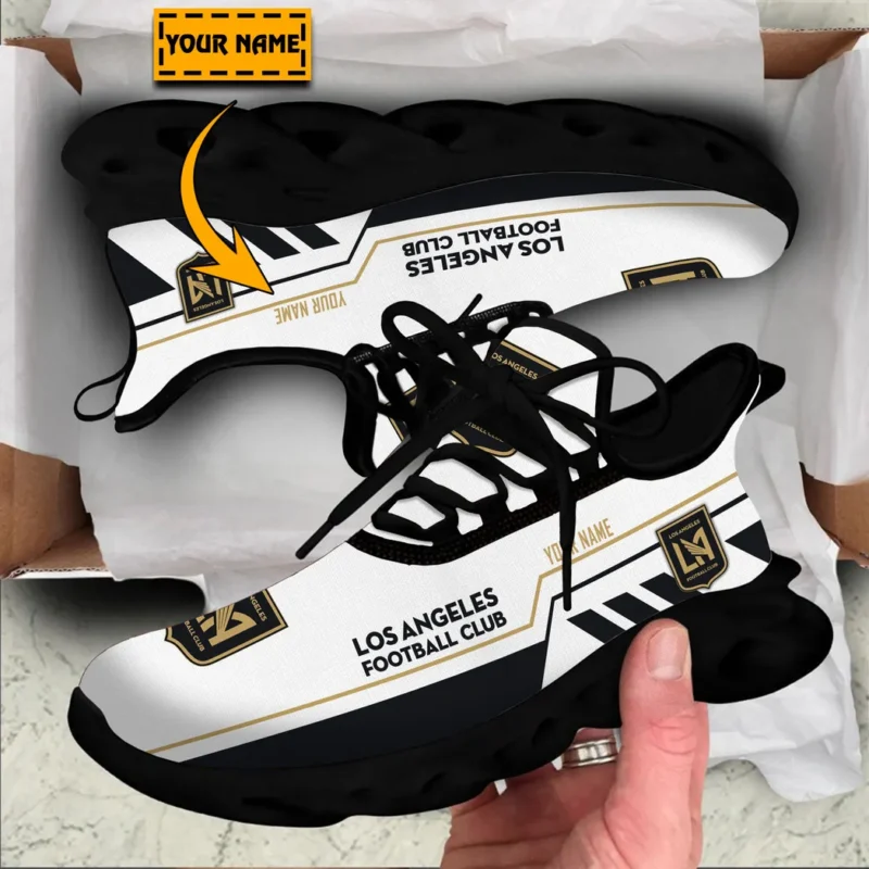 Soccer Club Max Soul Shoes, Exclusive Logo Sneakers For Fans PTS000MLS082025LAFC1 - Black - Image 2