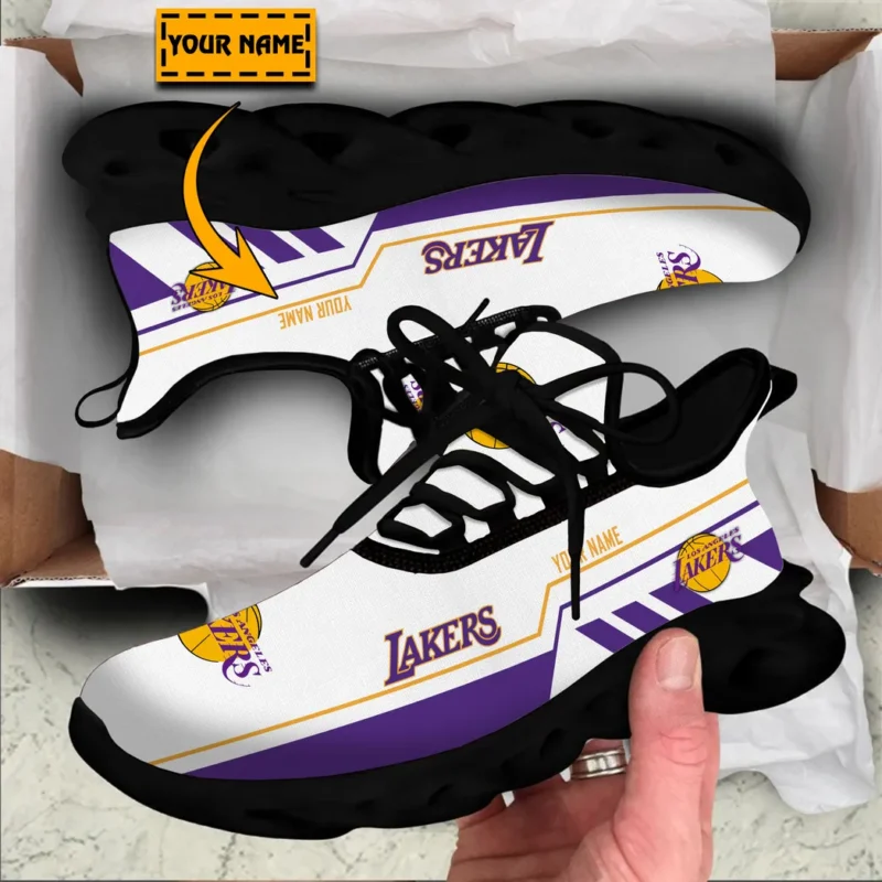 Max Soul Shoes, Exclusive Logo Sneakers For Fans Basketball PTS000NBA081525LAL1 - Black - Image 2