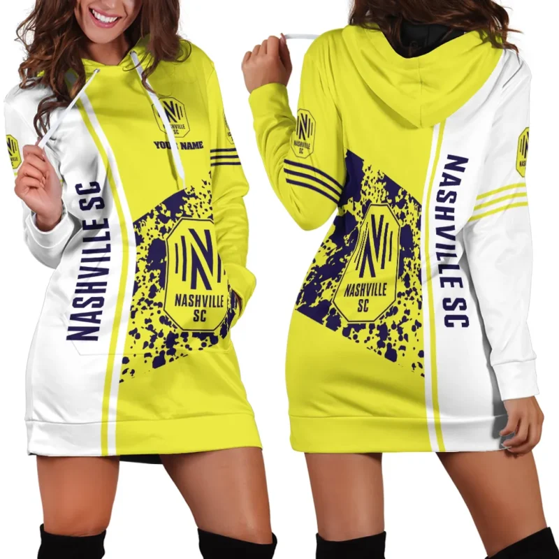 Hoodie Dress For Women, Exclusive Logo Hoodie For Fans Soccer PTHDD000MLS082125NSC1