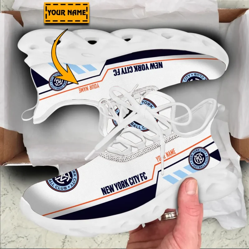 Soccer Team Max Soul Shoes, Exclusive Logo Sneakers For Fans PTS000MLS082025NYCFC1 - White - Image 2