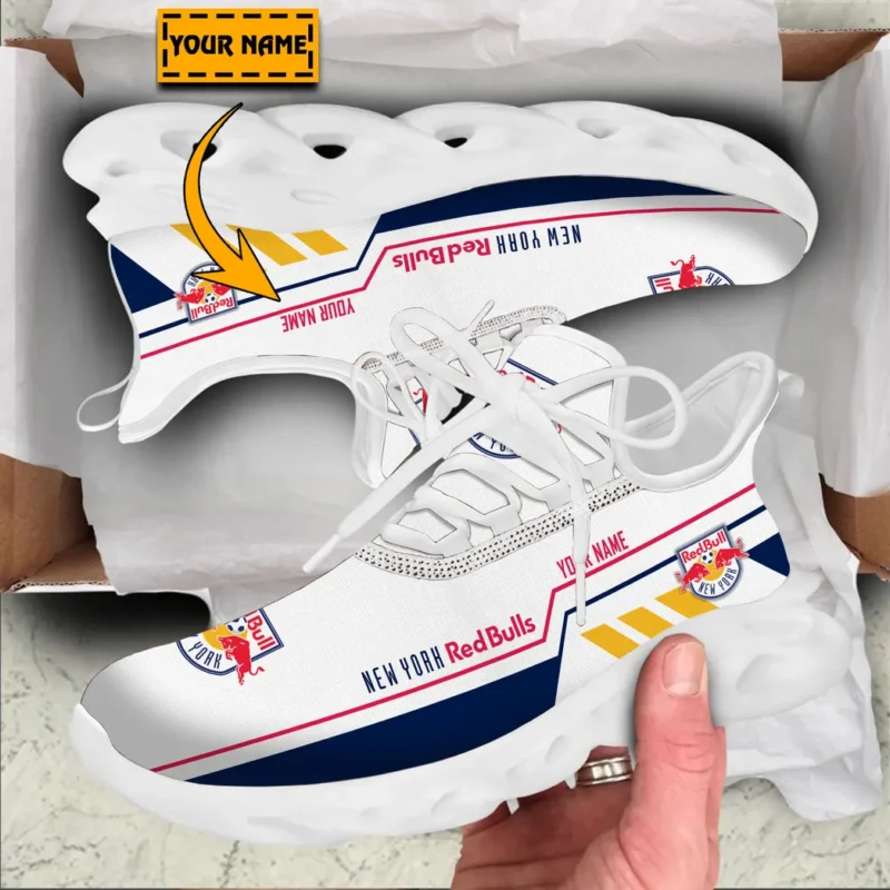 Soccer Club Max Soul Shoes, Exclusive Logo Sneakers For Fans PTS000MLS082025NYRB1 - White - Image 2