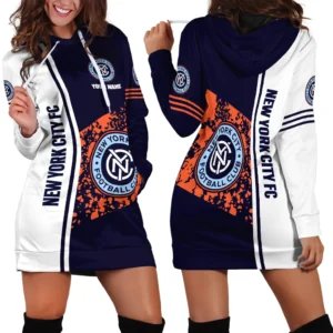 Hoodie Dress For Women, Exclusive Logo Hoodie For Fans Soccer PTHDD000MLS082125NYCFC1