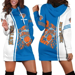 Hoodie Dress For Women, Exclusive Logo Hoodie For Basketball Fans PTHDD000NBA082225NYK1
