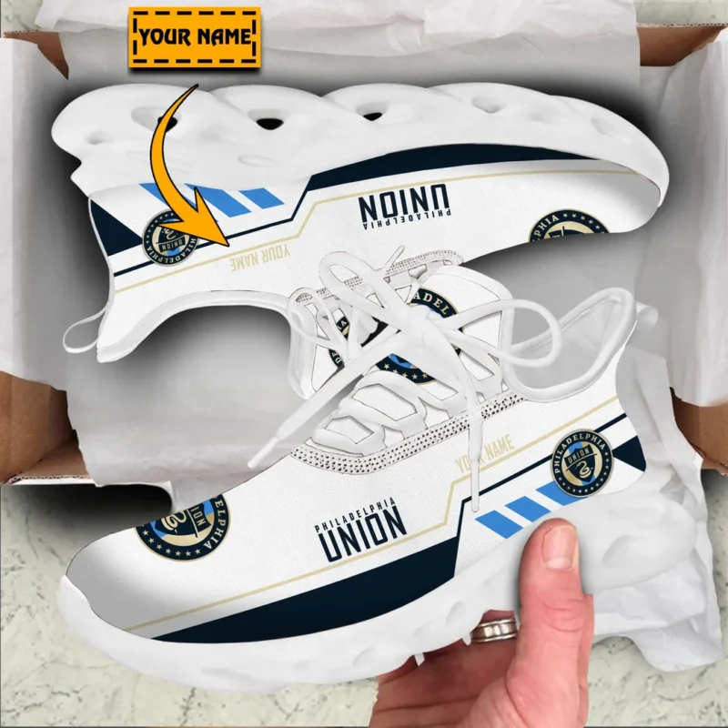 Soccer Club Max Soul Shoes, Exclusive Logo Sneakers For Fans PTS000MLS082025PU1 - White - Image 2