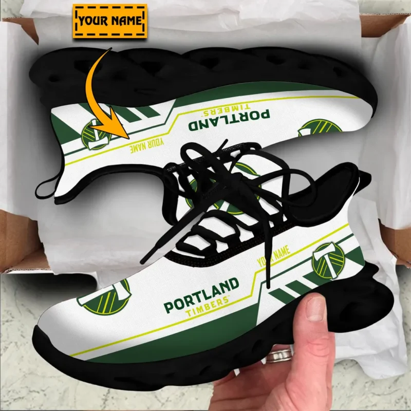 Soccer Club Max Soul Shoes, Exclusive Logo Sneakers For Fans PTS000MLS082025PT1 - Black - Image 2