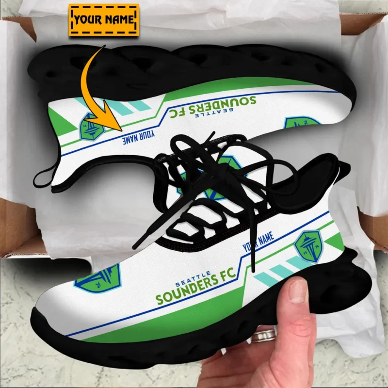 Soccer Team Max Soul Shoes, Exclusive Logo Sneakers For Fans PTS000MLS082025SSFC1 - Black - Image 2