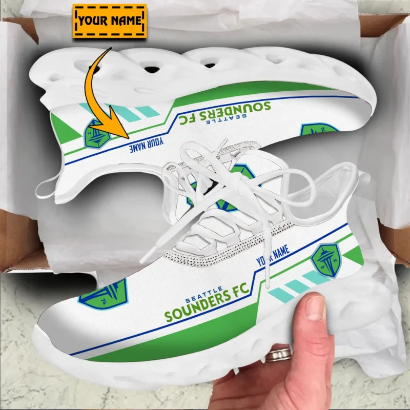 Soccer Team Max Soul Shoes, Exclusive Logo Sneakers For Fans PTS000MLS082025SSFC1 - White - Image 2