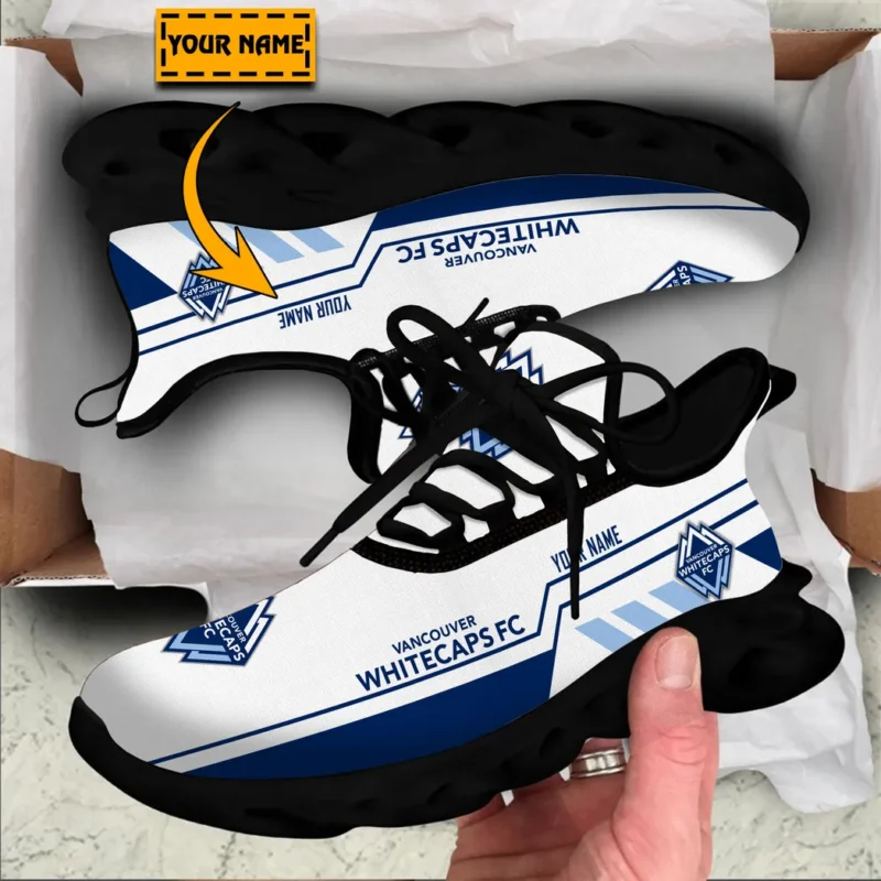 Soccer Club Max Soul Shoes, Exclusive Logo Sneakers For Fans PTS000MLS082025VWFC1 - Black - Image 2